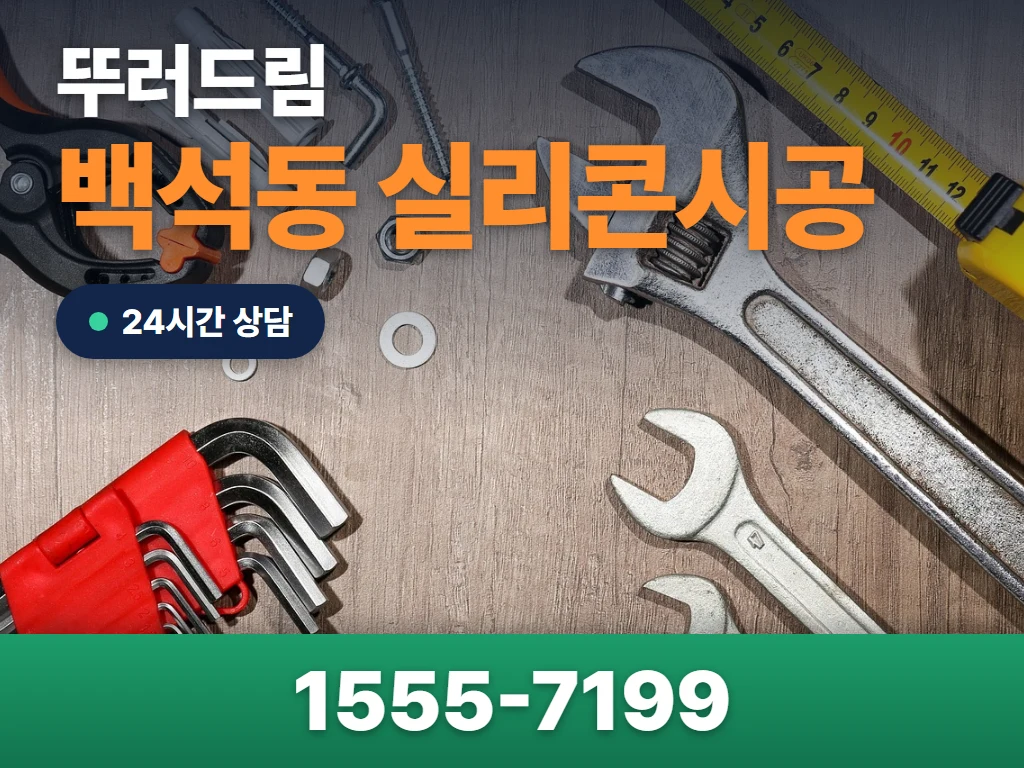 백석동 실리콘시공 현장