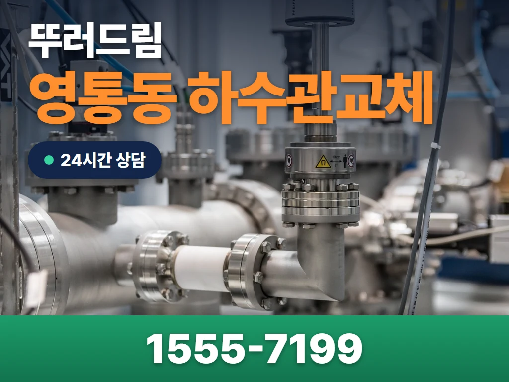 영통동 하수관교체 현장