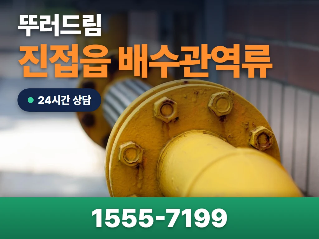 진접읍 배수관역류 현장