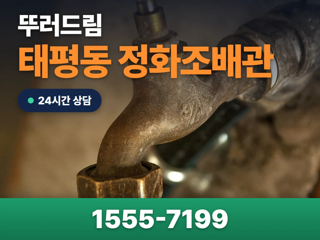 태평동 정화조배관 현장